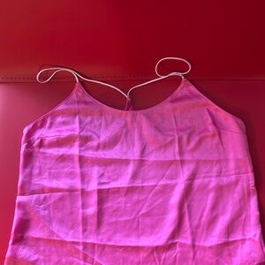 NEW VICTORIA’s SECRET satin pink TANK TOP SATIN SIZE M silky pajama